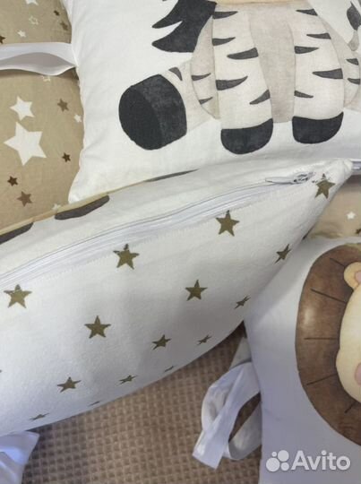 Бортики подушки в детскую кроватку