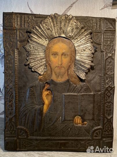 Икона Господь Вседержитель в окладе