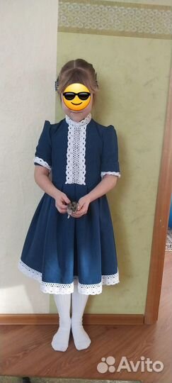 Школьная форма для девочки 122 128 синяя