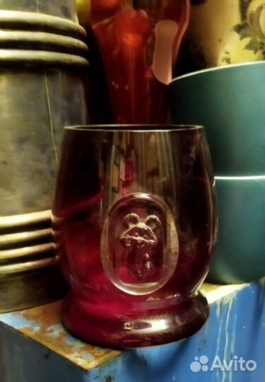 Бокал кружка пивная Олимпиада 80 с Мишкой на подар