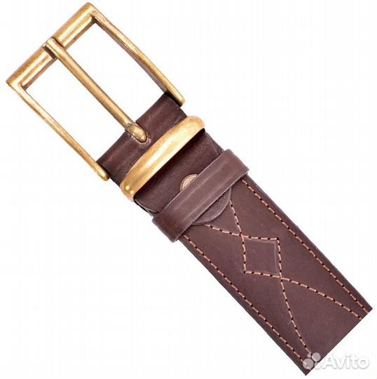 Ремень брючный коричневый 40мм, №4 - 140см