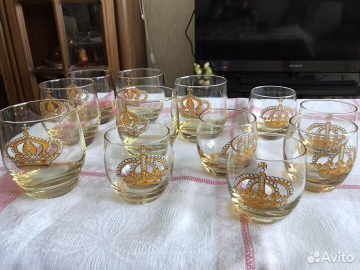Стаканы цветное стекло