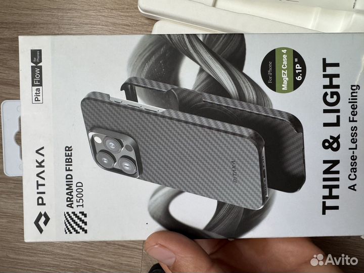 Pitaka чехол на 15 pro карбон