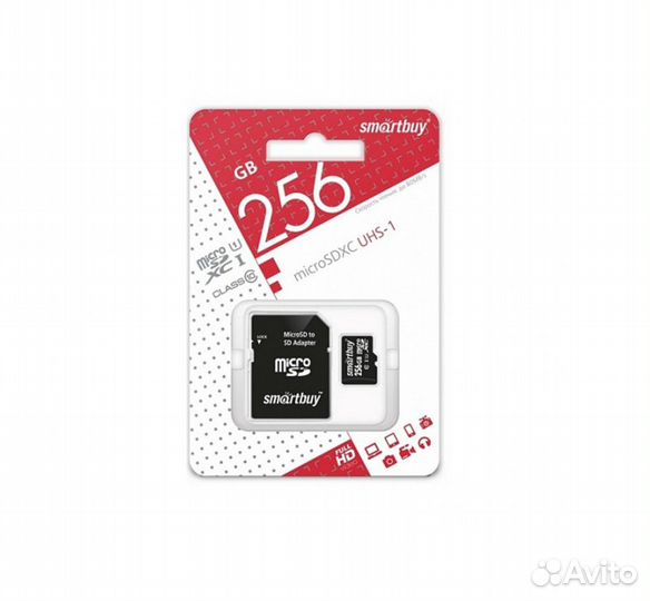 Карта памяти 256GB smartbuy microsd