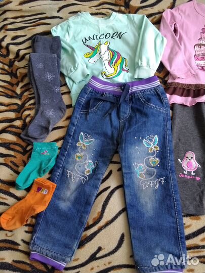 Вещи пакетом на девочку 3-4 года