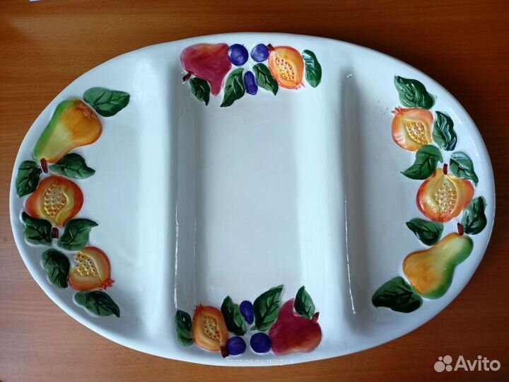 Менажница, тарелка керамическая