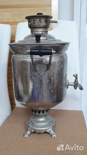 Самовар 7л угольный на дровах Рабочий