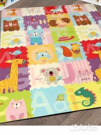 Детский игровой коврик для ползания складной