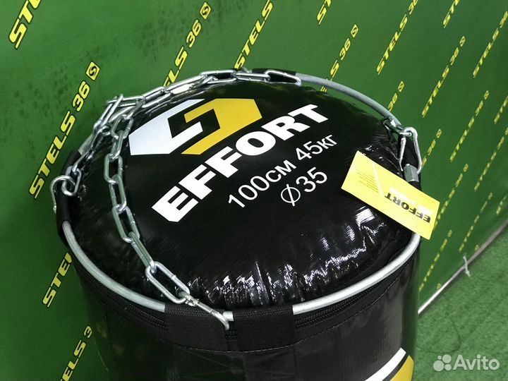 Мешок боксерский Effort E255, тент, 45 кг, черный