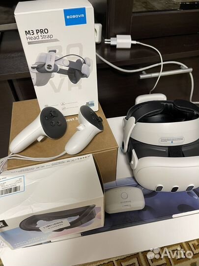 Oculus quest 3 128 gb + аксы