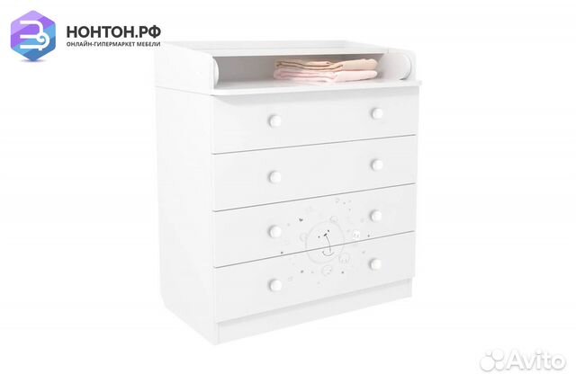 Комод French 1580 teddy белый