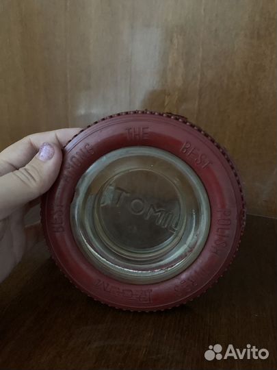 Пепельница Техмашэкспорт СССР резина