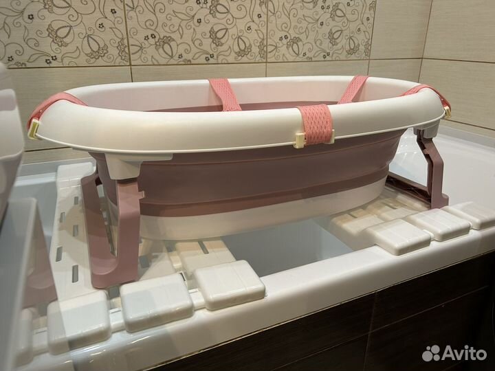 Ванночка складная с подставками для купания
