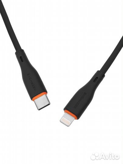 Кабель Type-C-Lightning iPhone 5C 27W 1м Чёрный