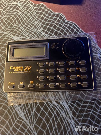 Калькулятор canon card LC-7
