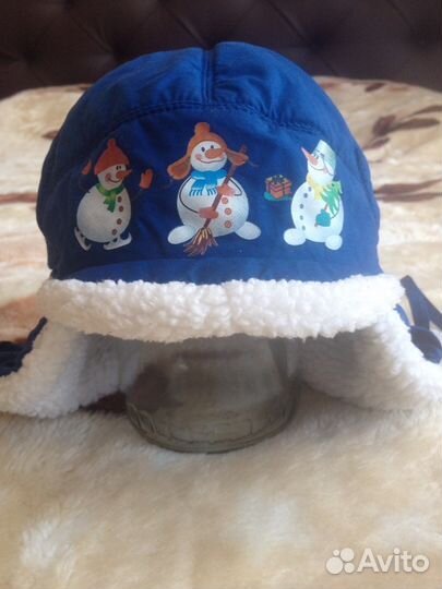 Зимняя шапка для мальчика р. 48