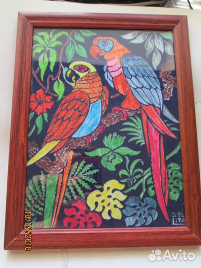 Картина из соломы