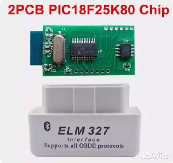 Диагностический сканер OBD2, elm327, Ver 1.5