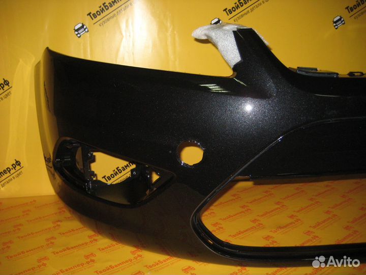 Бампер передний Ford Focus 2 рестайлинг Черный