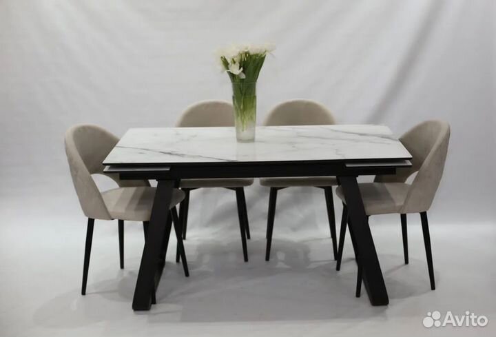 Стол. Стул. Обеденная группа Браун