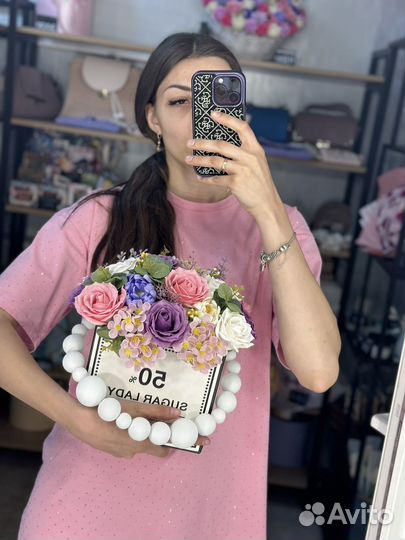 Мыльные розы букеты