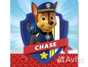 Салфетки «Щенячий патруль. Чейз», 25х25, 16 шт