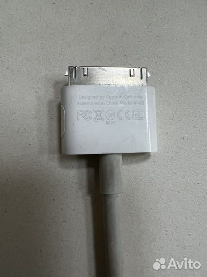 AV адаптер для айфона 4 на hdmi и 30pin (переходни