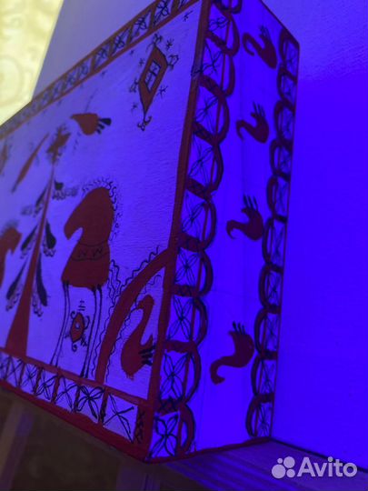 Деревянная шкатулка расписная