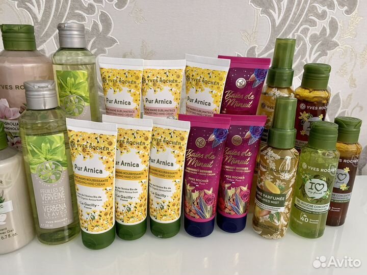 Ив Роше гели для душа, крема для рук, шампуни