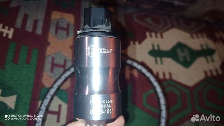 Krell силовой кабель для hi fi систем, б.у. 1,5м