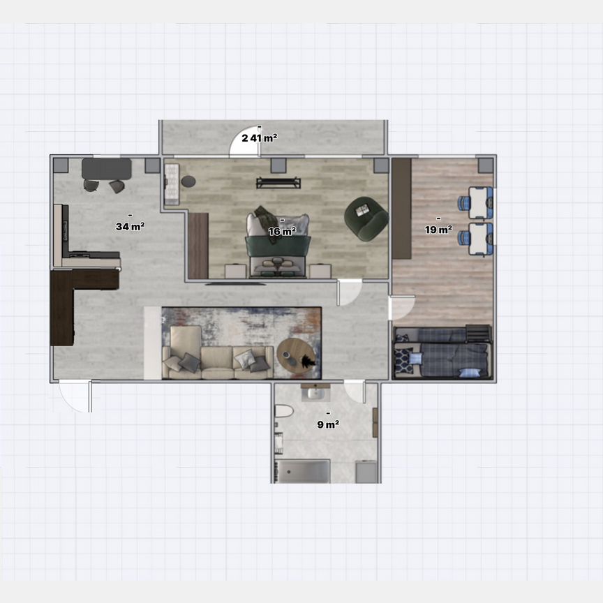 2-к. квартира, 80 м², 4/5 эт.