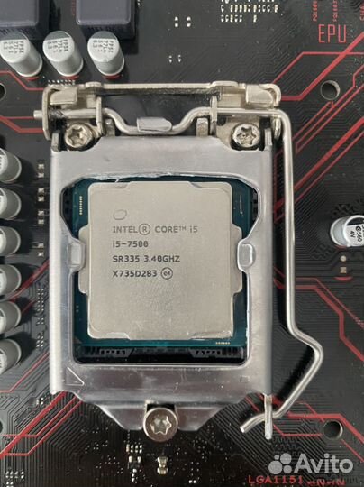 Материнская плата с процессором i5 7500