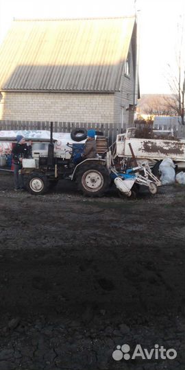 Вспашка земли минитрактором п. Власиха