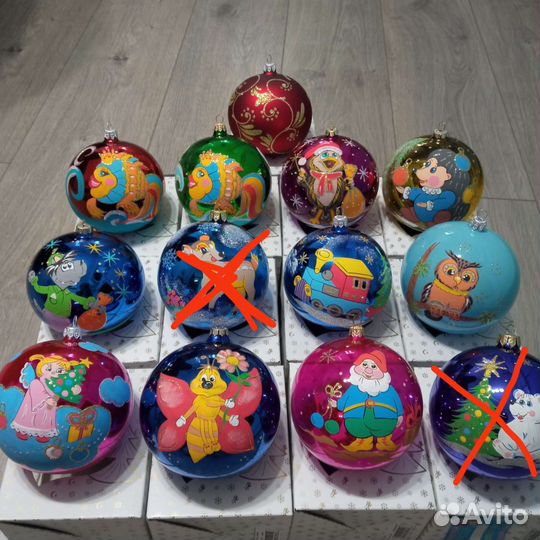Елочные игрушки стекло украшения