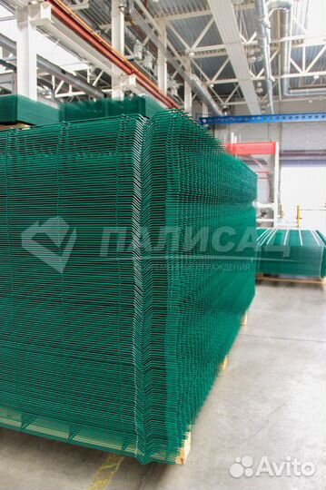 Сетка для забора 2030х2500мм RAL6005