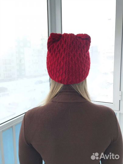 Женская Зимние шапка с ушками