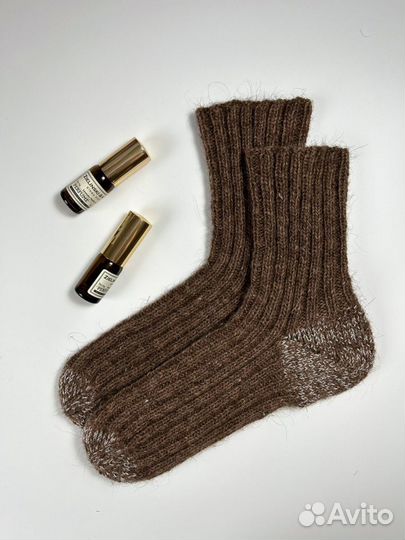 Носки женские шерстяные теплые ручной работы