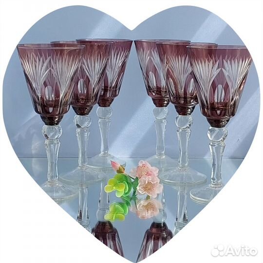 Фужеры, марганцевое стекло, Стрыйский сз