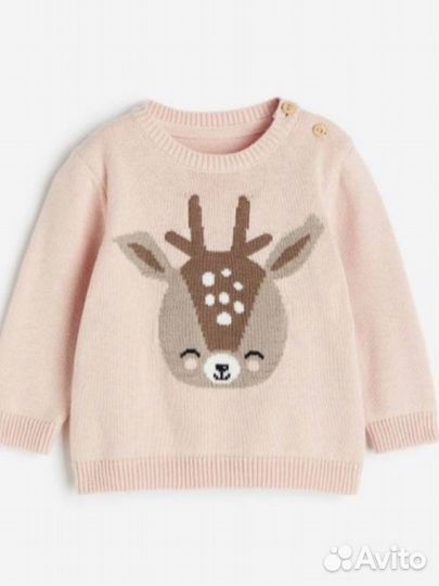 Джемпер свитер на девочку h&m 68,74,80,86,92