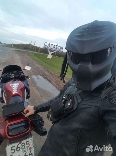 Шлем для мотоцикла хищник