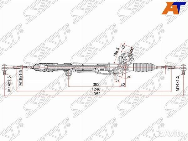 Рейка рулевая toyota land cruiser prado
