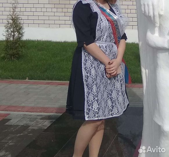 Школьная форма с фартуком на последний звонок