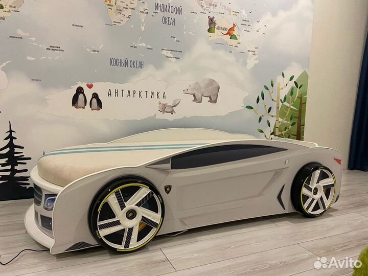 Детская кровать машина новая