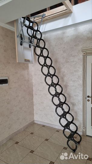 Металлическая чердачная лестница