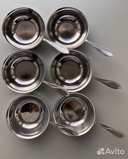 Поднос Кольчугино Мельхиор и Кокотницы Ложки