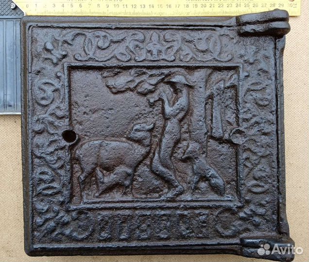 Дверца для печки чугунное литье