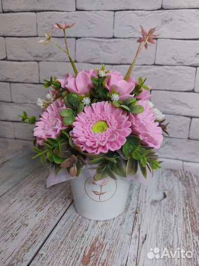 Букет из мыла ручной работы