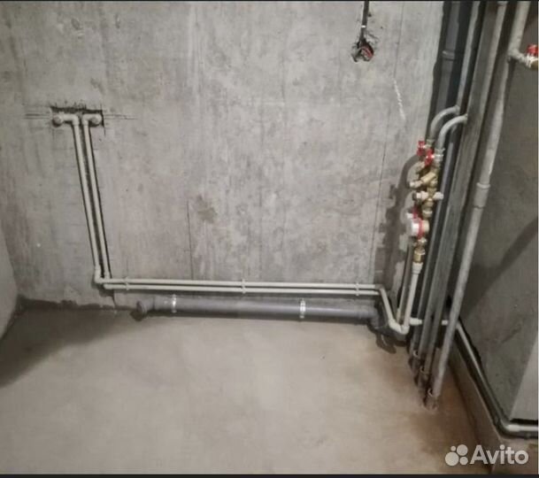 Разводка воды и канализация