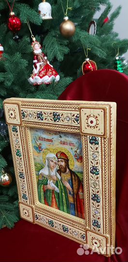 Икона Святые князь Петр и княгиня Феврония