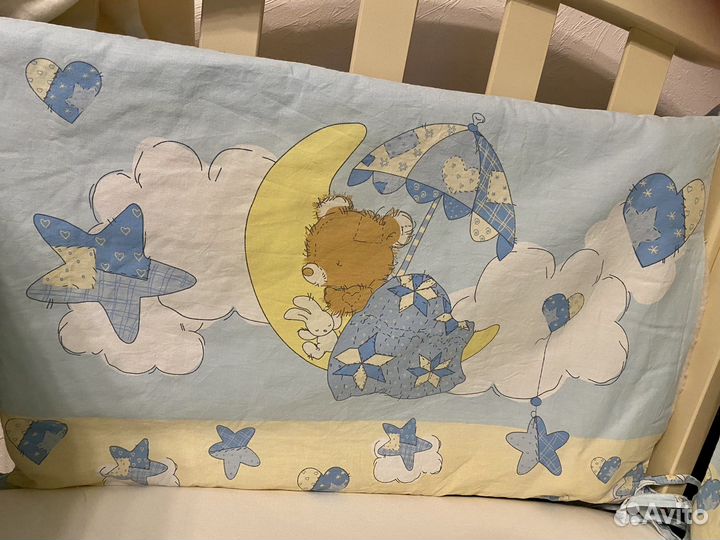 Мягкие бортики для детской кроватки